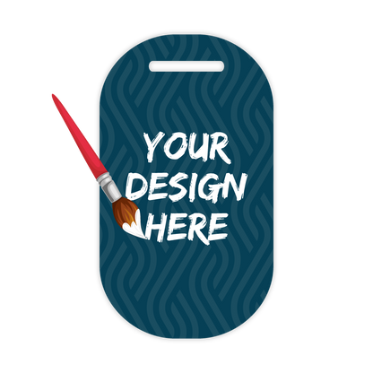 Custom Plastic 3.5" x 2" Oval Tags & Badges