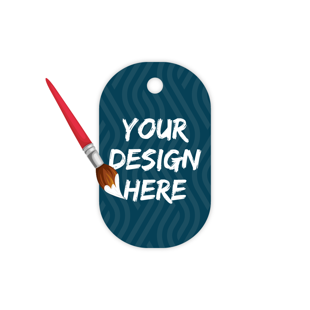 Custom Plastic 2" x 1.2" Oval Key Tags
