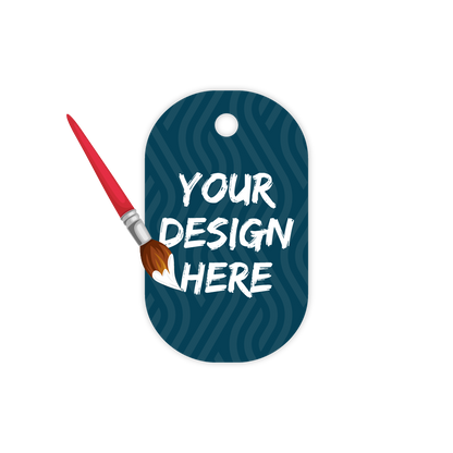 Custom Plastic 2" x 1.2" Oval Key Tags