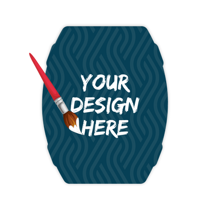 Custom Plastic 2.66" x 2.125" Barrel Shape Cards