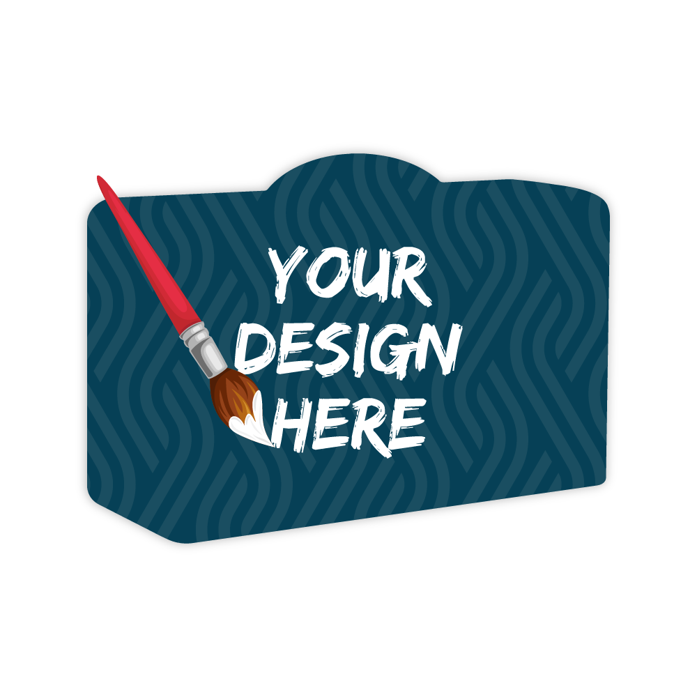Custom Plastic 2.85" x 2.125" Suitcase Shape Cards