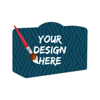 Custom Plastic 2.85" x 2.125" Suitcase Shape Cards