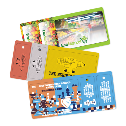 Custom Plastic Punch-Out Card and Two Key Tags Combo
