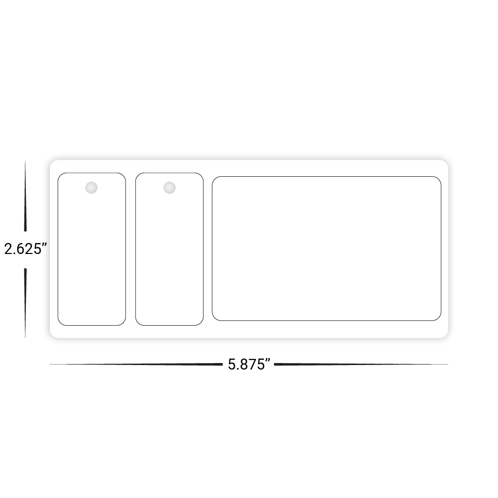 Custom Plastic Punch-Out Card and Two Key Tags Combo