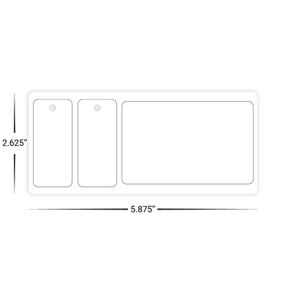 Custom Plastic Punch-Out Card and Two Key Tags Combo