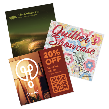 Custom Plastic 3.375" x 3" Cards