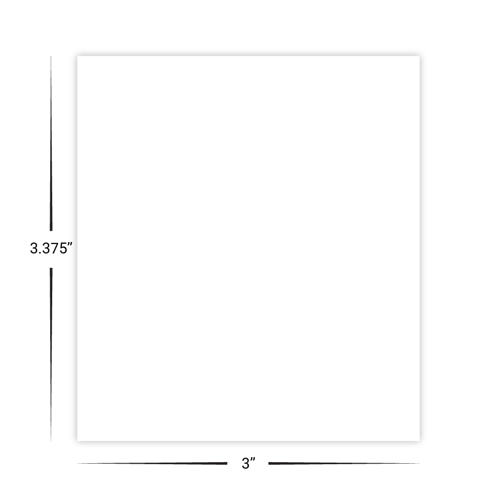 Custom Plastic 3.375" x 3" Cards