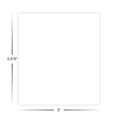 Custom Plastic 3.375" x 3" Cards