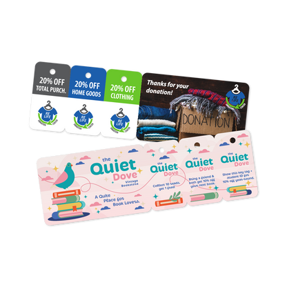 Custom Plastic 6.75" x 2.125" Card and 3 Key Tag Combo