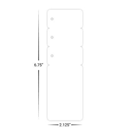 Custom Plastic 6.75" x 2.125" Card and 3 Key Tag Combo