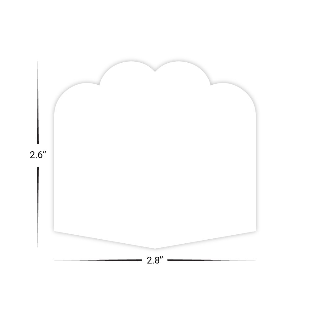 Custom Plastic 2.6" x 2.8" Knuckles Shape Cards