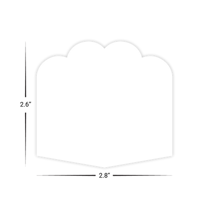 Custom Plastic 2.6" x 2.8" Knuckles Shape Cards