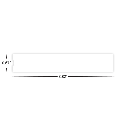 Custom Plastic 3.8189" x .6693" Long and Narrow Cards