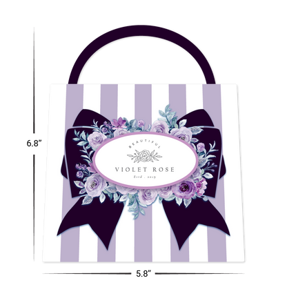 Custom Plastic 5.8" x 8.6" Large Bag Shape Cards