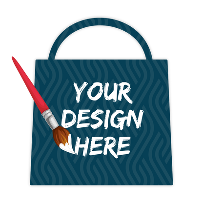 Custom Plastic 5.8" x 8.6" Large Bag Shape Cards