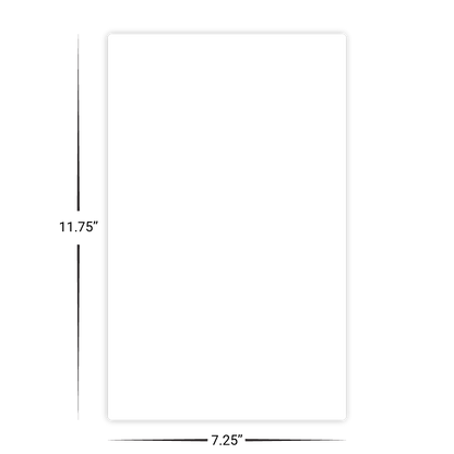 Custom Plastic 7.25" x 11.75" Large Menus