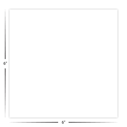 Custom Plastic 6" x 6" Square Signage