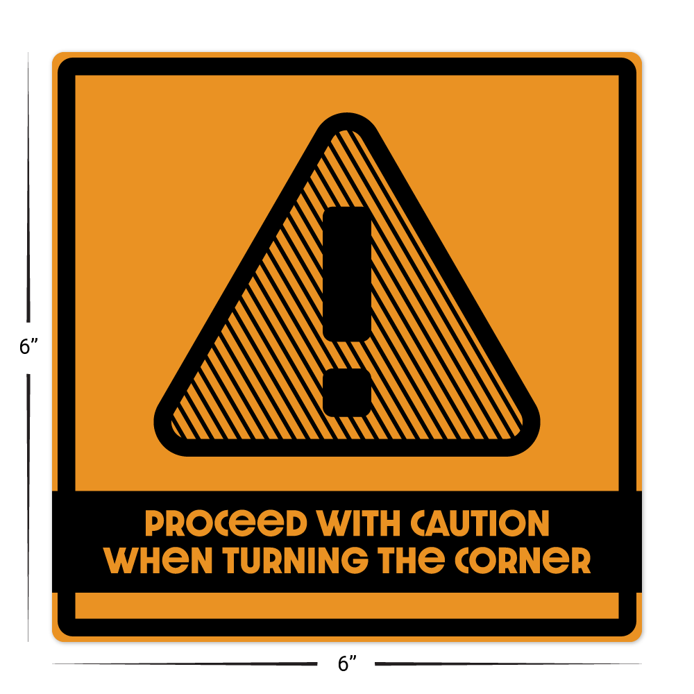 Custom Plastic 6" x 6" Rounded Square Signage