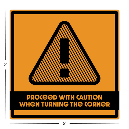 Custom Plastic 6" x 6" Rounded Square Signage