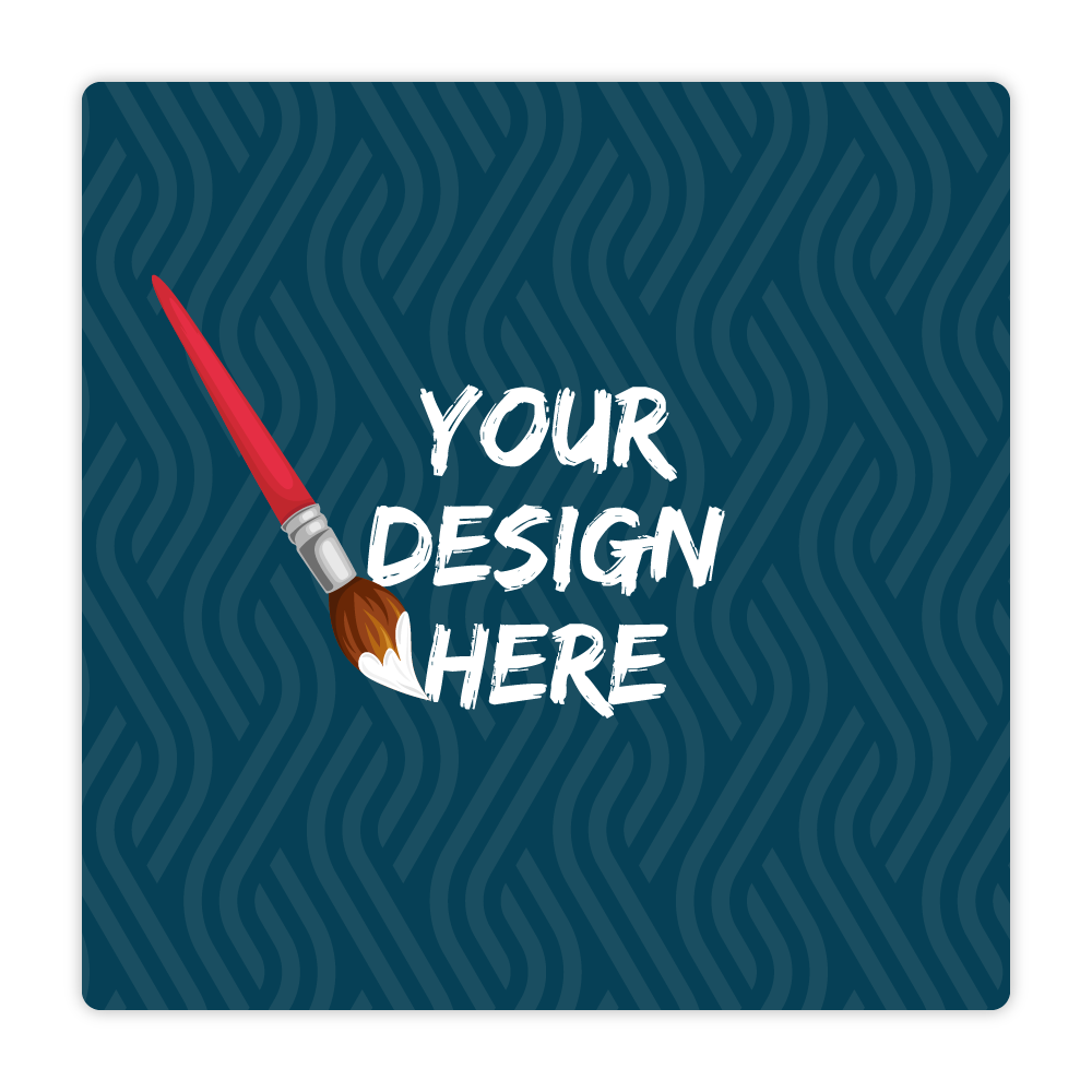 Custom Plastic 6" x 6" Rounded Square Signage