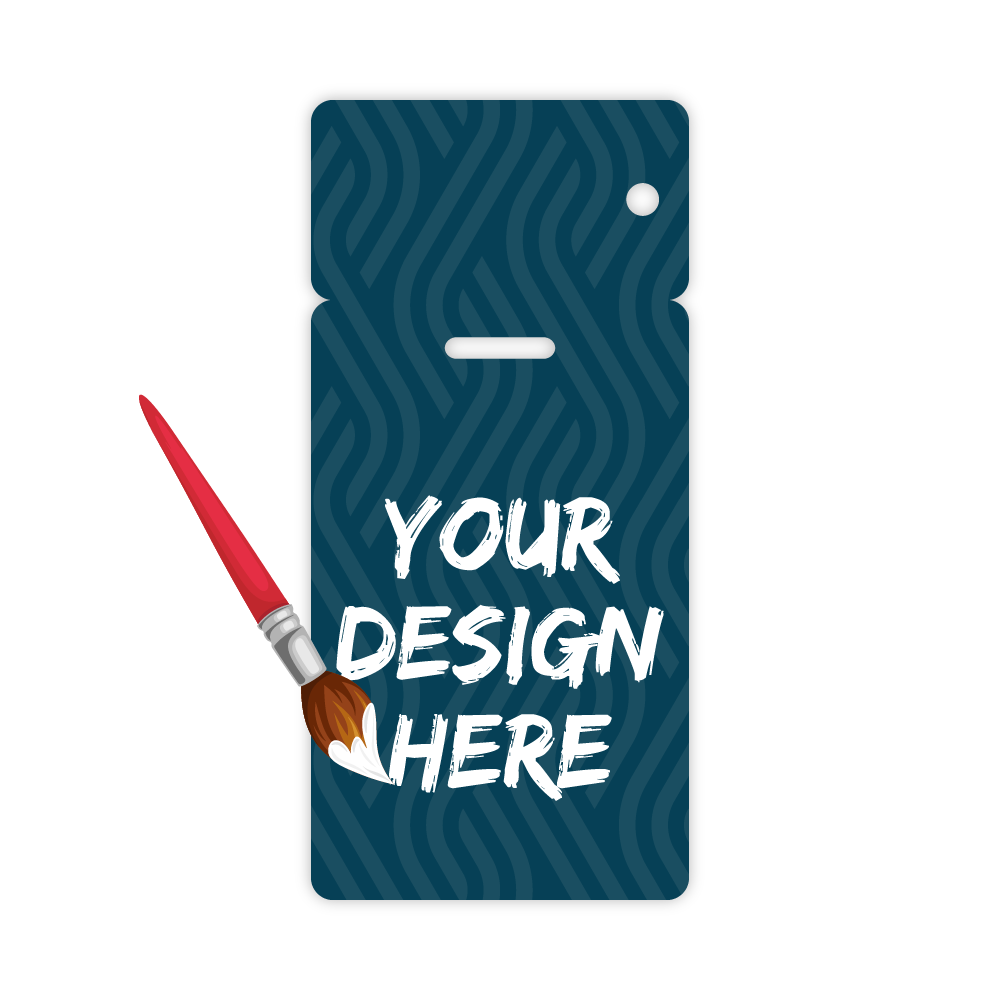 Custom Plastic 4.5" x 2.125" Badge and Key Tag Combo