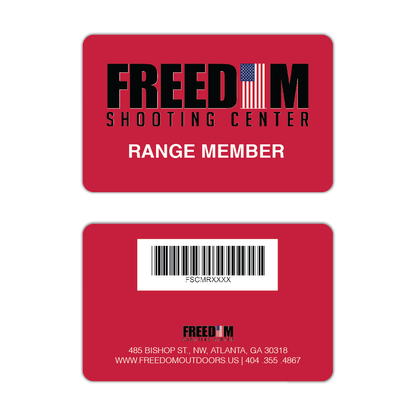 Freedom Outdoors Range Member Membership Cards