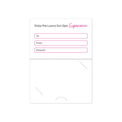 Glo Tanning Gift Card Holders