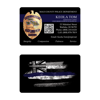 Maui County Police Department  Business Cards