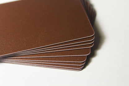 Metallic Plastic Card Stock