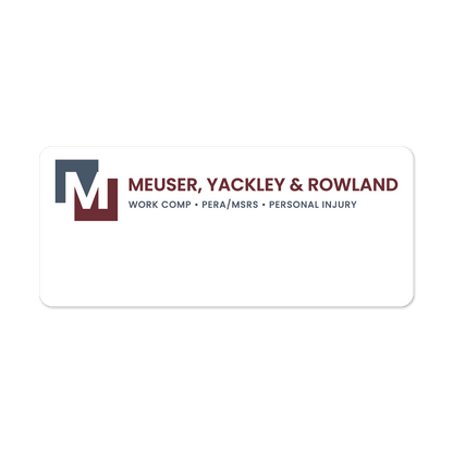 Meuser Law Magnetic Name Tags