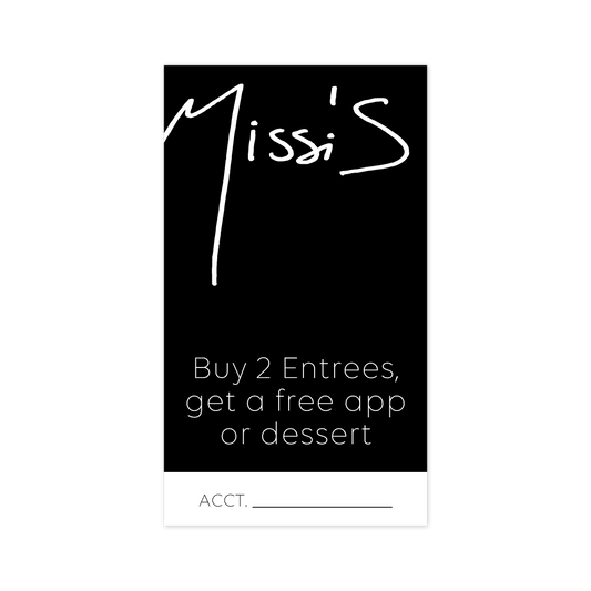 Promo Vouchers - Food - Free App or Dessert