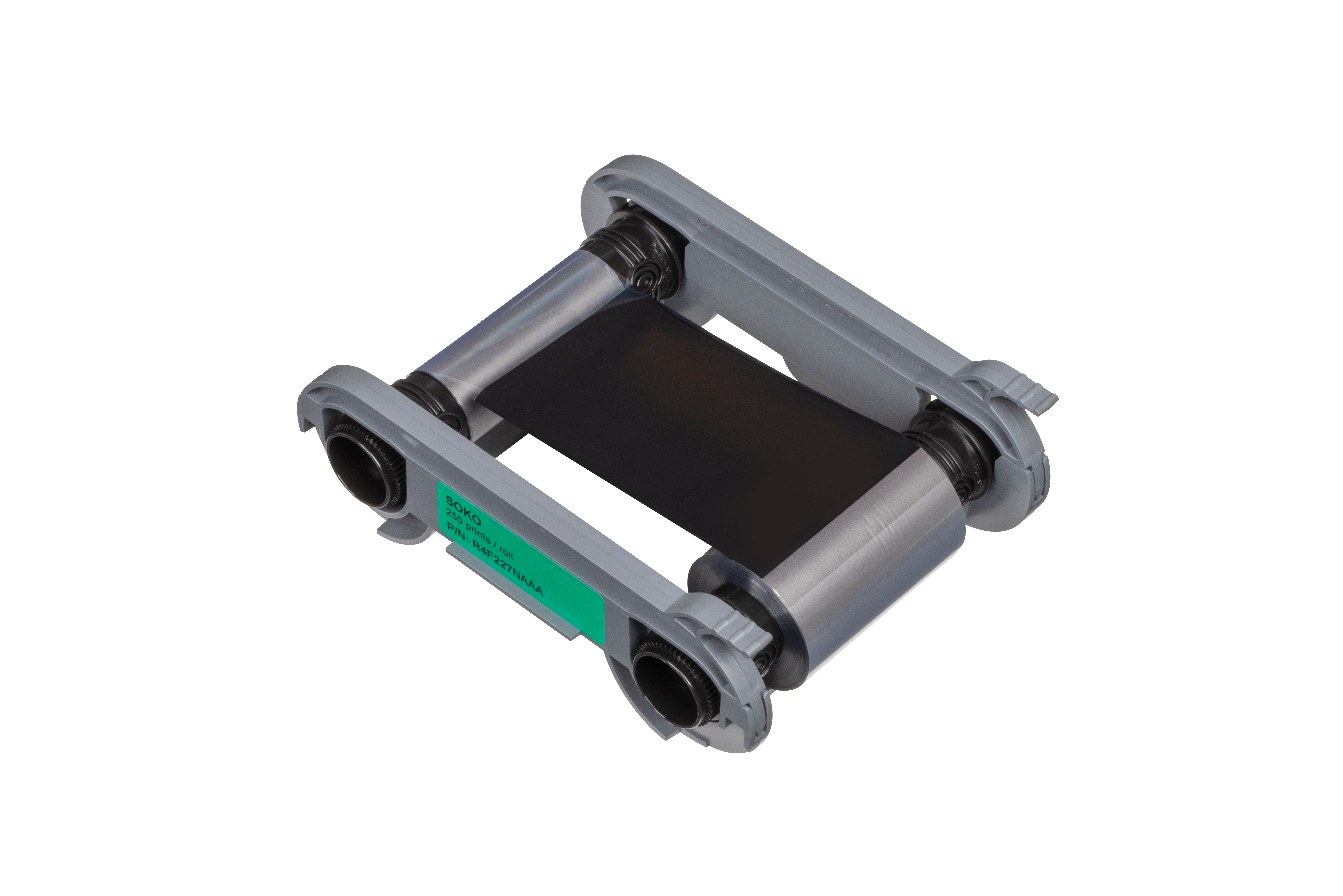 Evolis Primacy 2 SO-KO Silver & Black Overlay Ribbon - 250 Prints/Roll ...