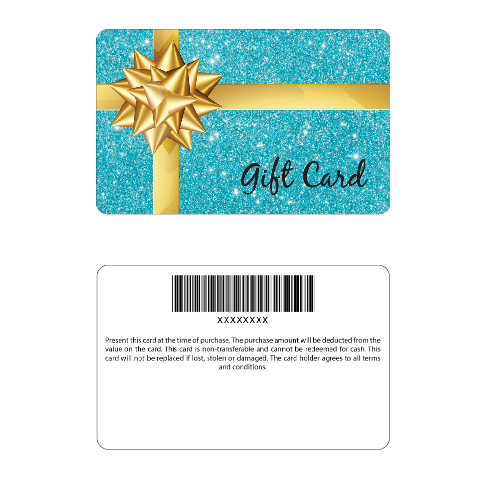 Gift Cards - Blue Sparkle