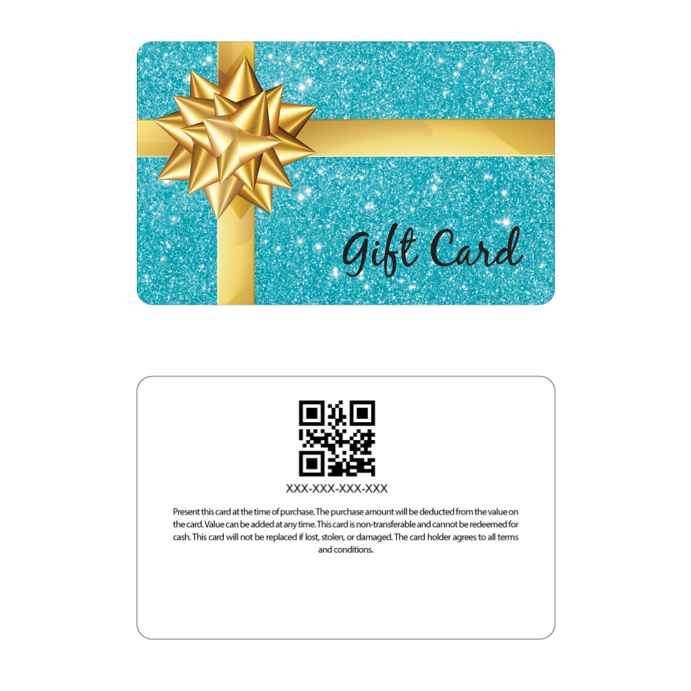 Gift Cards - Blue Sparkle