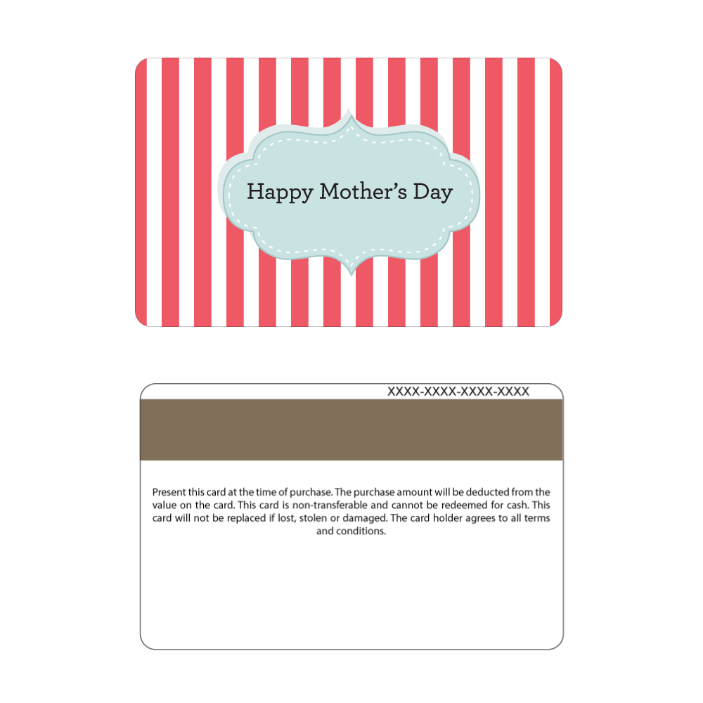 Mother's Day Gift Cards - Stripes