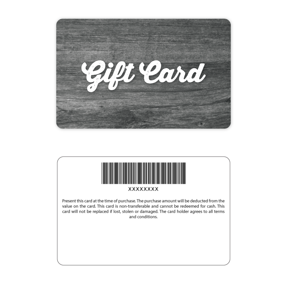 Gift Cards - Wood