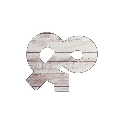 Custom Plastic 3" x 2.5" Ampersand Shape Cards