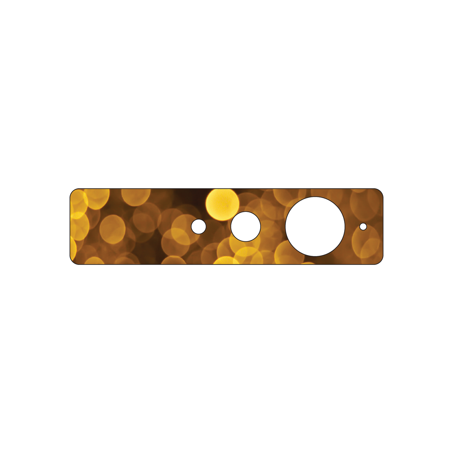 Custom Plastic 4.13" x 1" Gauge Cards