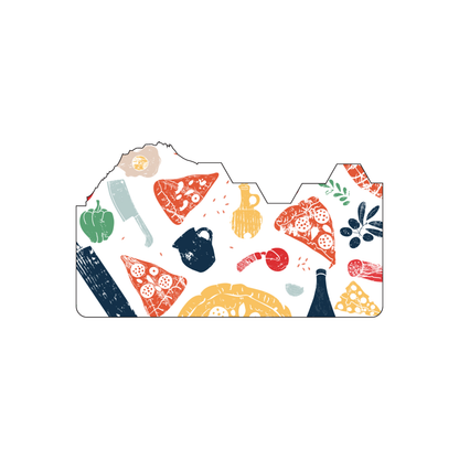 Custom Plastic 3.5" x 2" Skyline Shape Cards