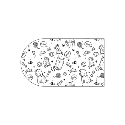 Custom Plastic 3.5" x 2" Rounded Cards with Hole