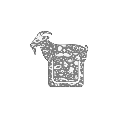Custom Plastic 2.45" x 2.375" Goat Shape Bookmarks