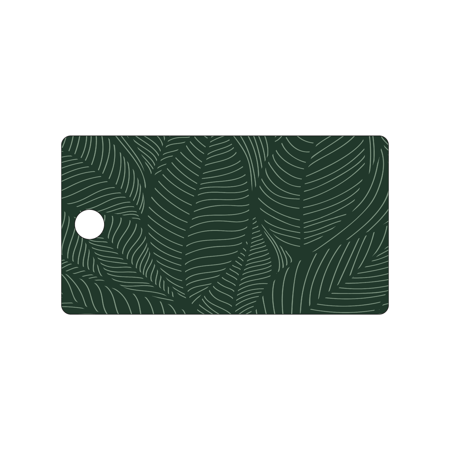 Custom Plastic 5.5" x 3" Luggage Tags with Large Hole