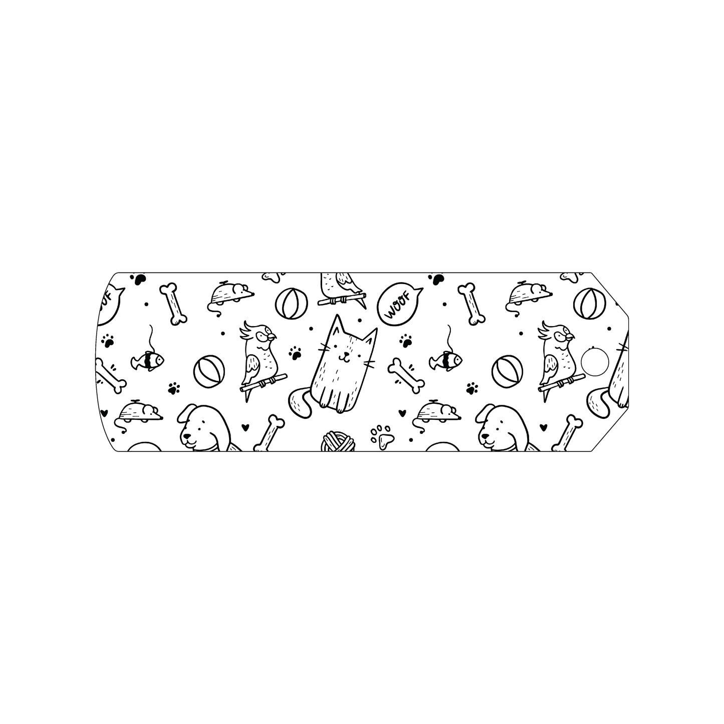 Custom Plastic 2.01" x 6" Long Tags