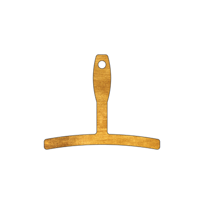Custom Plastic 2.75" x 2.75" Squeegee Shape Tags