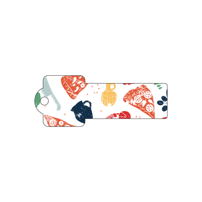 Custom Plastic 3.25" x 1.25" Key Shape Key Tags