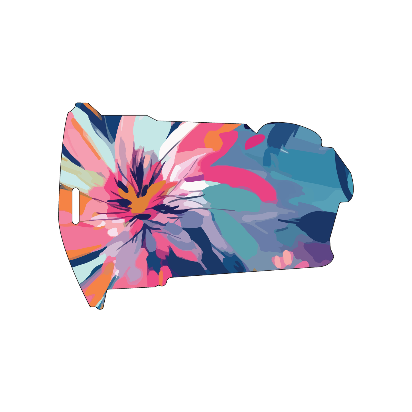 Custom Plastic 3.5" x 5" Trash Bin Shape Luggage Tags