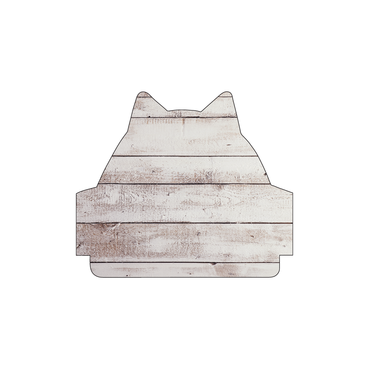 Custom Plastic 3.5" x 3" Cat Shape Cards