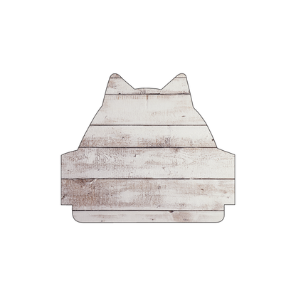 Custom Plastic 3.5" x 3" Cat Shape Cards