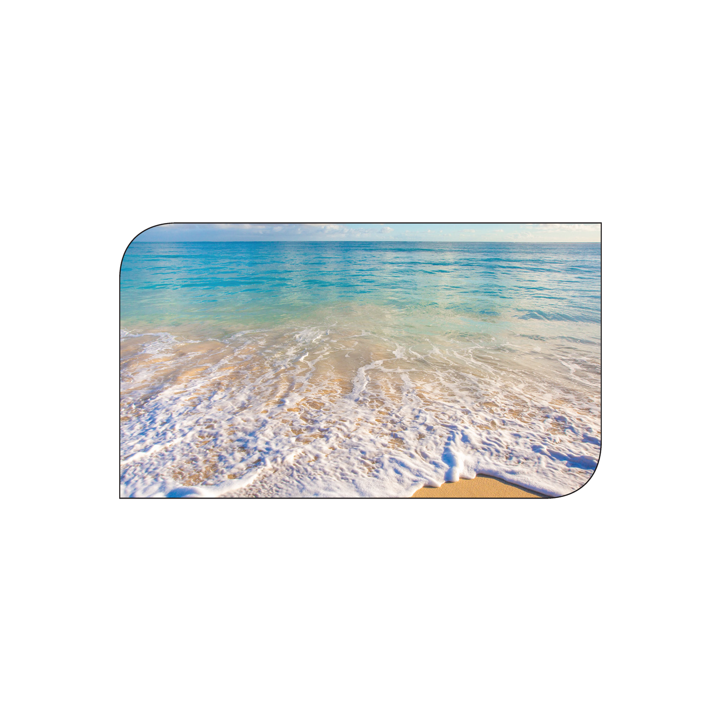 Custom Plastic 3.5" x 2" Leaf Shape Cards