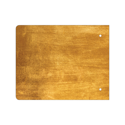 Custom Plastic 8" x 10" Rounded Edges with Holes Signage